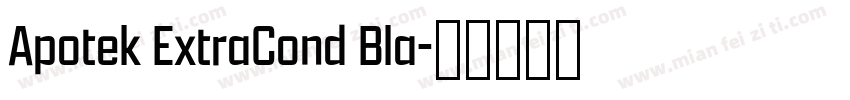 Apotek ExtraCond Bla字体转换